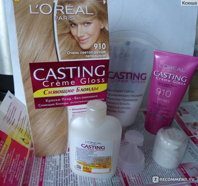 Краска для волос l oreal casting 910 очень светло русый пепельный