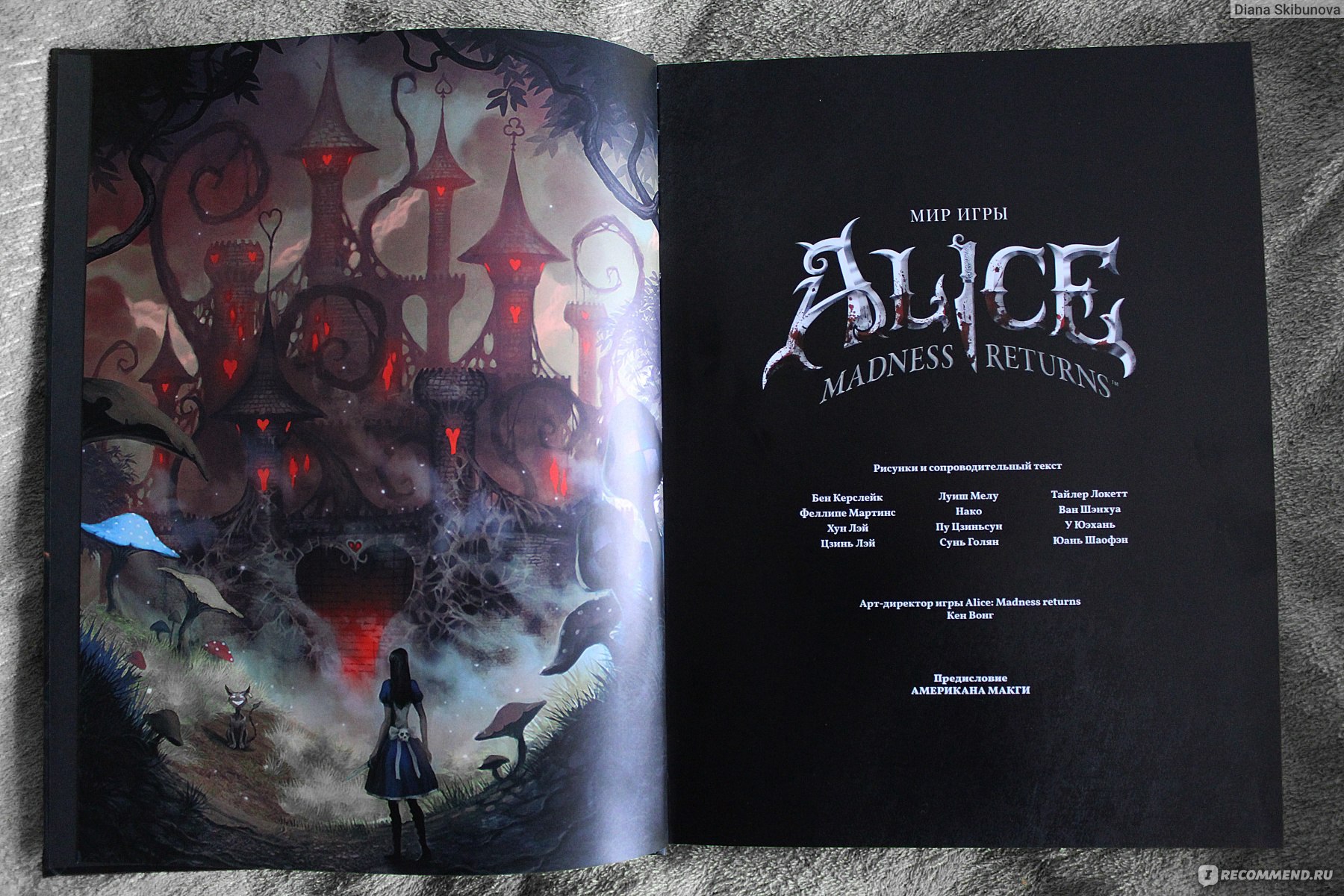 The Art of Alice: Madness Returns. R. J. Berg - «Окунись в мир безумия Американа  Макги. История и причины создания игры, непопавшее в игру, создание  персонажей, оружия и многое другое в одном