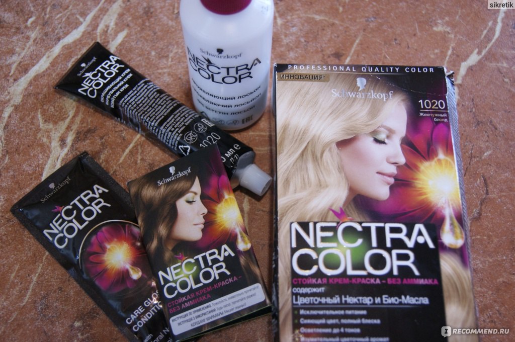 Краска для волос schwarzkopf professional nectra color