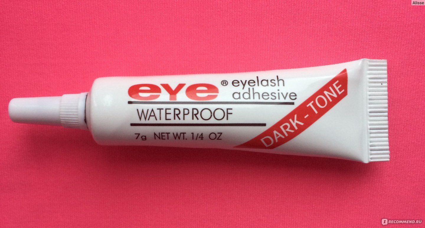 Клей для приклеивания ресниц (пучков) EYE  eyelash adhesive WATERPROOF dark - tone фото