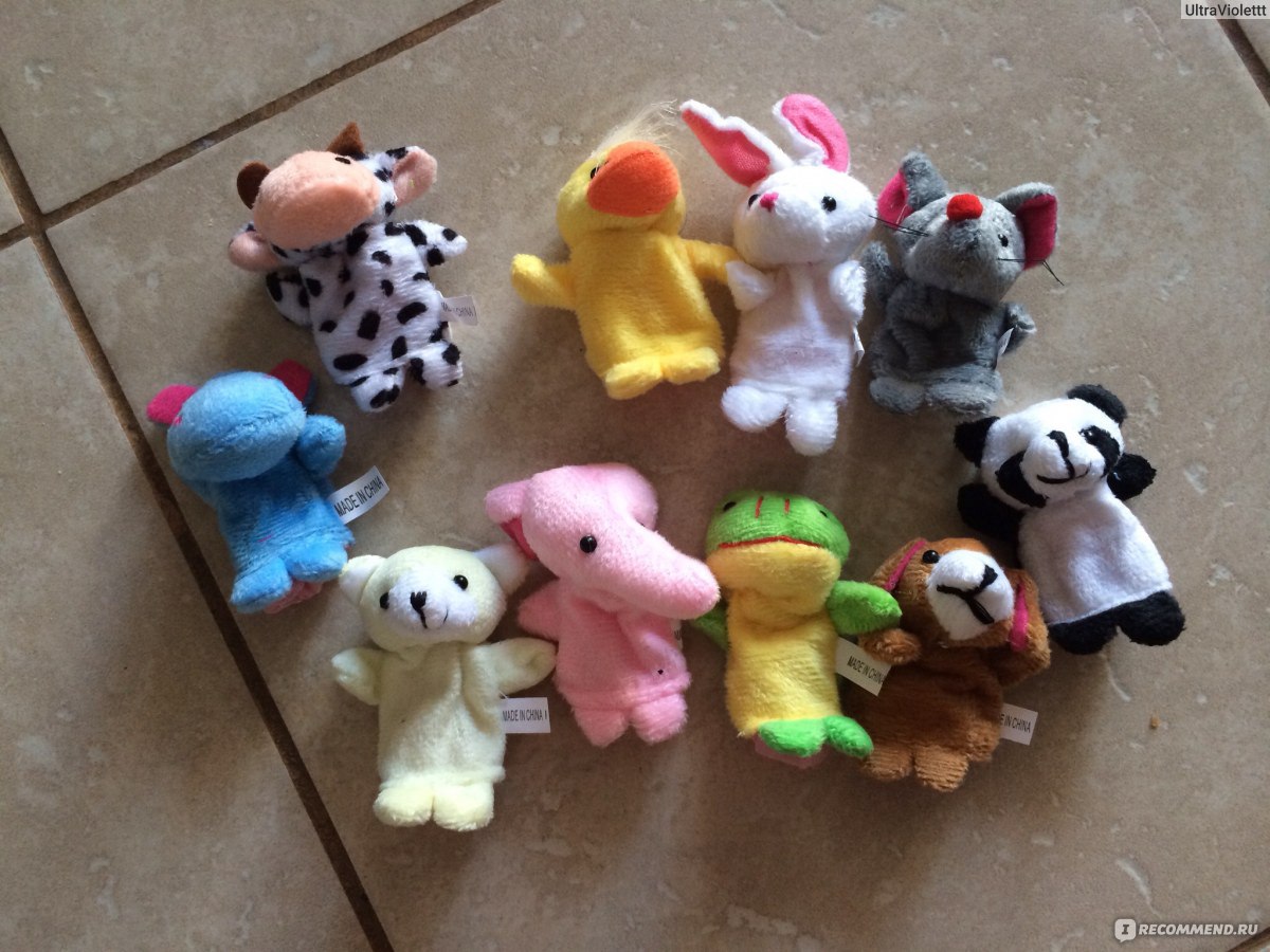 Aliexpress Игрушки на пальца рук 10-pcs-lot-Baby-Plush Toys Cartoon Happy  Family Fun Animal Finger Hand Puppet Kids Learning Education Toys Gift Baby  Toys - «Домашний кукольный театр! Часть 2. + наши постановки на