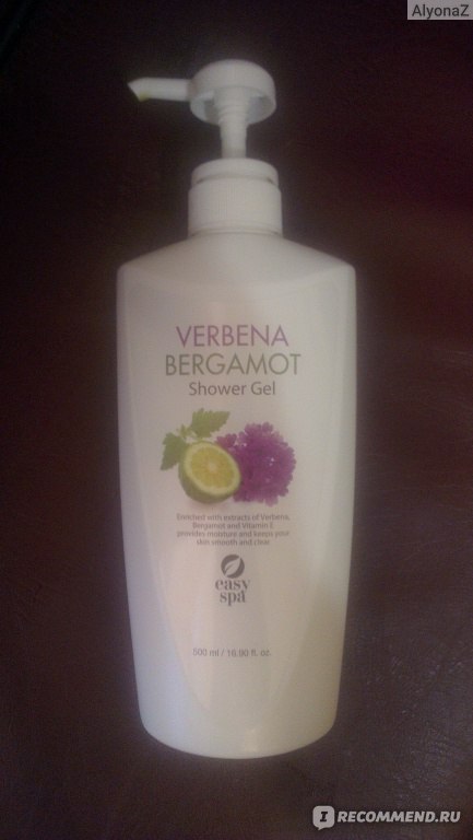 Гель для душа Easy SPA Гель для душа Verbena Bergamot - «Удобная банка ...