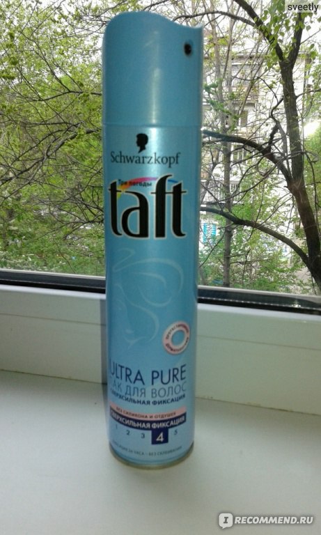 Пена для укладки волос taft ultra pure без силикона и отдушек