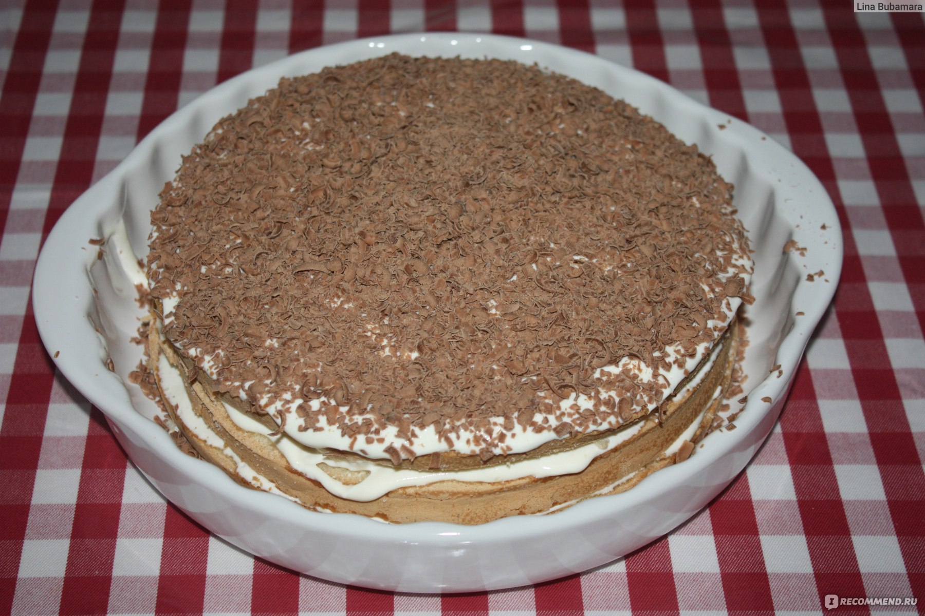 Бисквитный 8 слойный торт