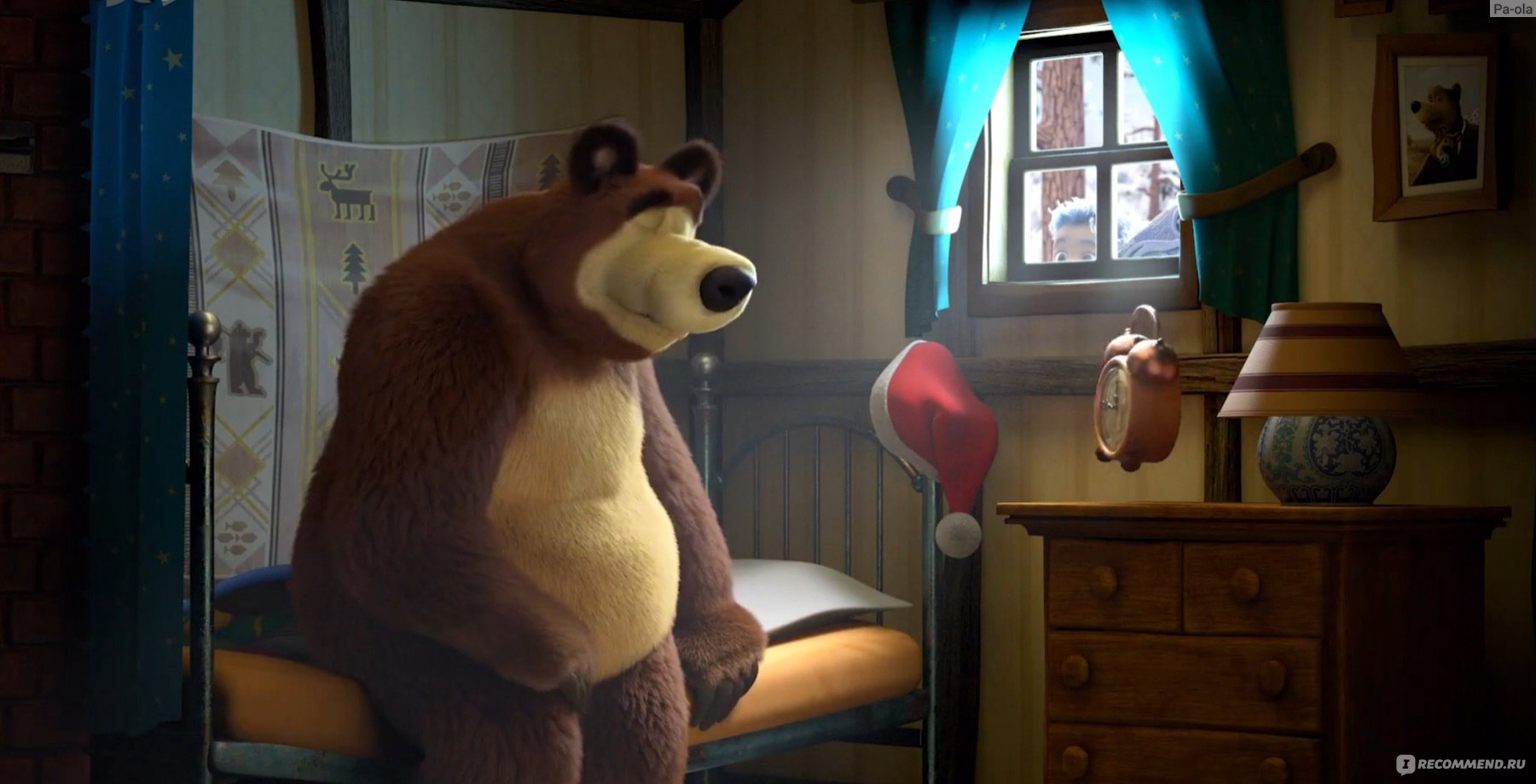 Маша и медведь первая встреча кровать батут
