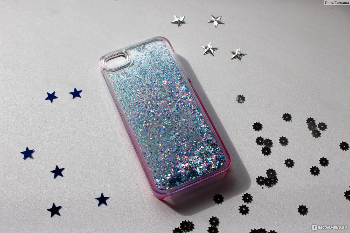 Чехол для мобильного телефона Aliexpress Чехол для iphone 5 5s Min.order is  $10 (mix order)New Glitter Stars Bling Quicksand Hard Back Case Cover for  iPhone 5 5S EC225 - «Если не хотите,