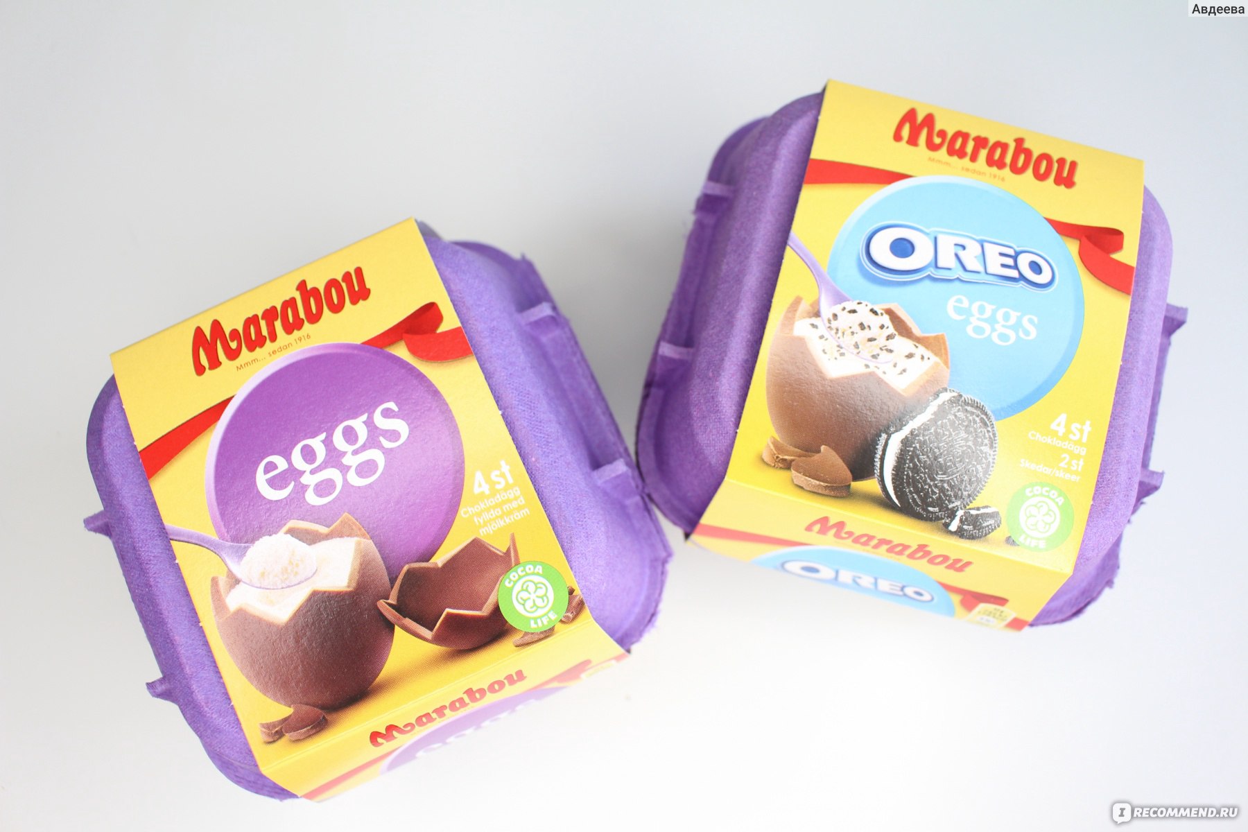 Шоколадные яйца с начинкой Marabou Eggs - «Ням-ням ? Несмотря на диету, не  смогла пройти мимо этой вкусняшки! Шоколадные пасхальные яйца, родом из  Швеции. Воздушная сливочная начинка & качественный шоколад = вкуснейший