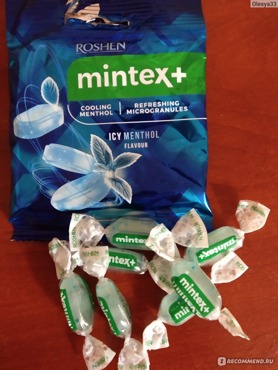 Roshen MINTEX Mint Р»РµРґРµРЅС†С‹