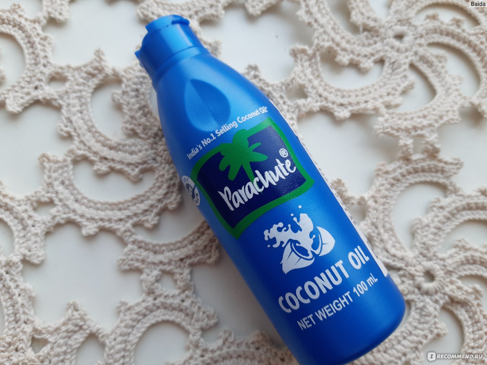 Кокосовое масло для волос синяя бутылка