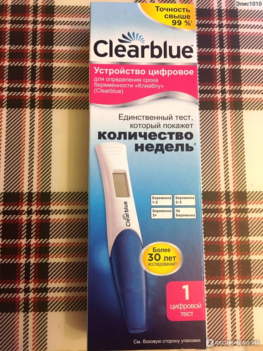 Тест для определения беременности ClearBlue Digital в Астане