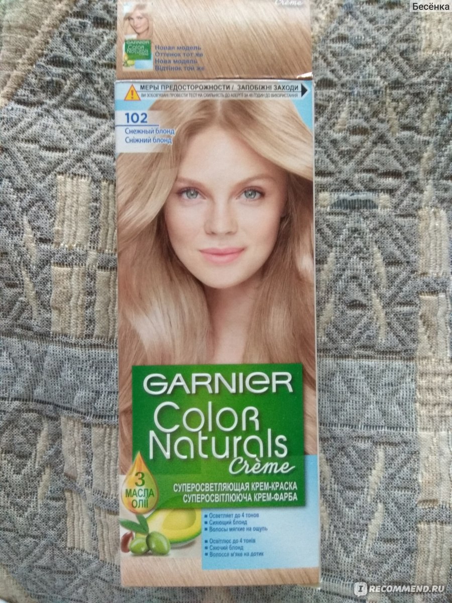 Отзыва о краске для волос гарньер блонд