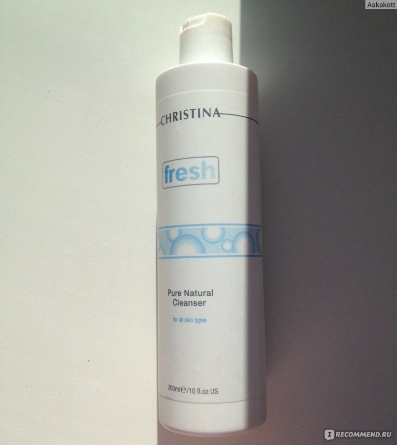 Christina pure natural cleanser. Christina Fresh Pure & natural Cleanser 300. Fresh Pure & natural натуральный очиститель для всех типов кожи 300 мл.