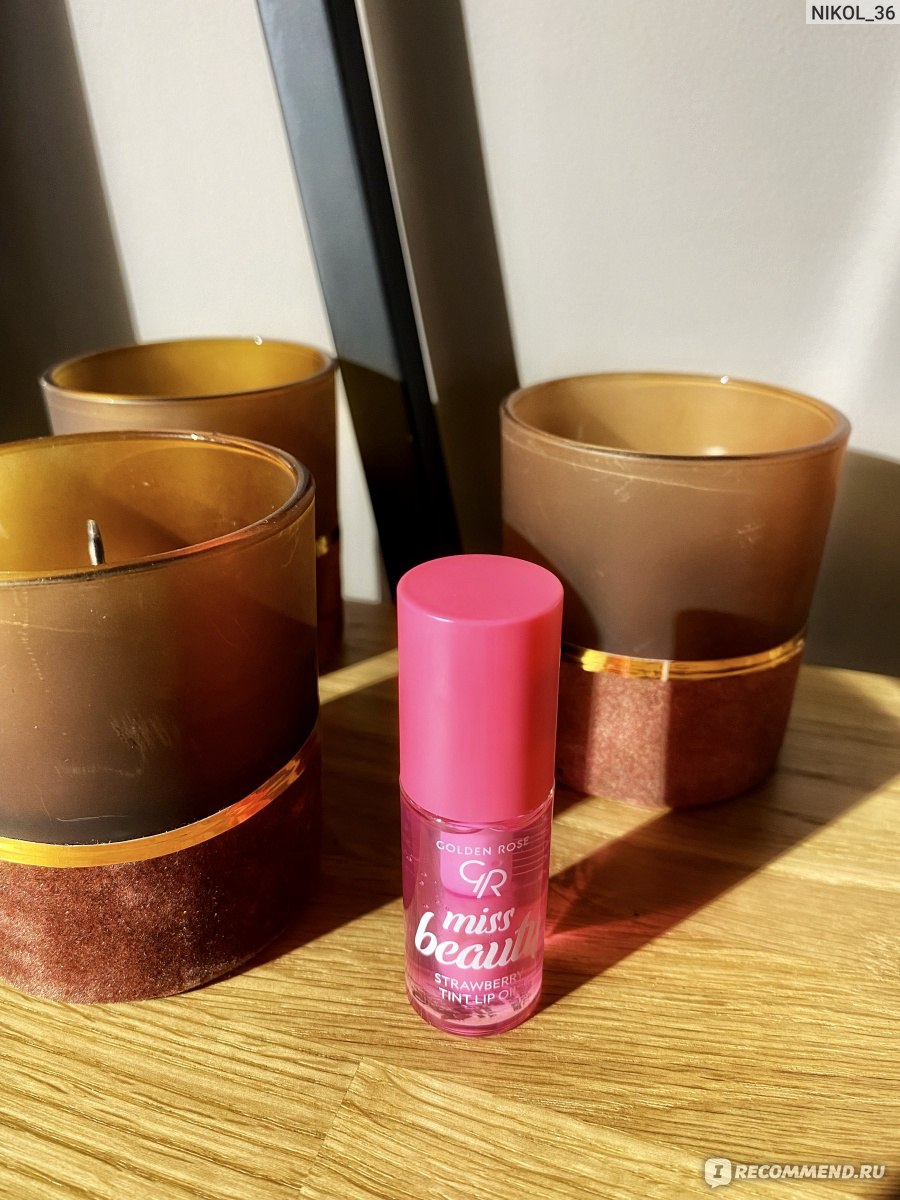 Масло-тинт для губ Golden Rose Miss beauty tint lip oil фото