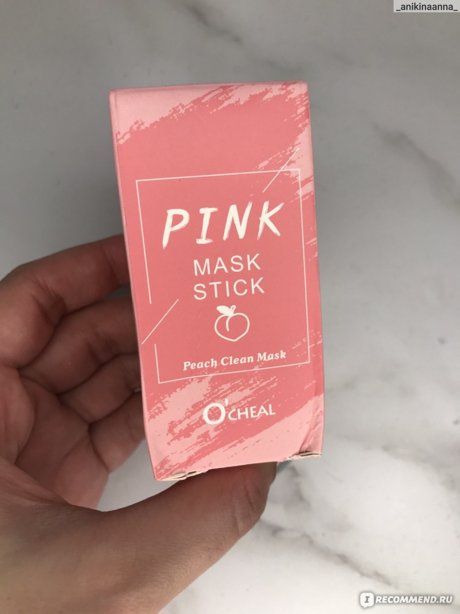 Глиняная маска для лица  O'Cheal, Pink mask stick, peach clean фото