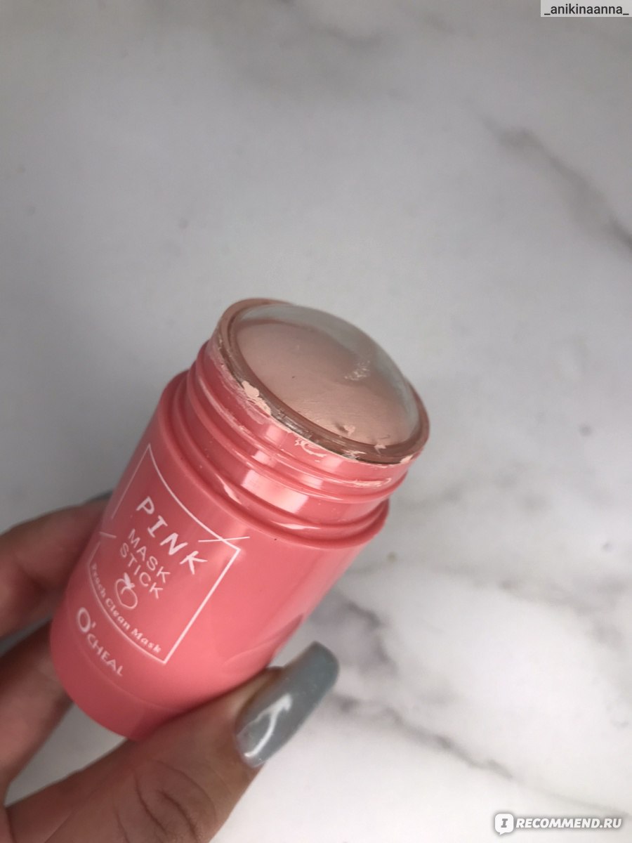 Глиняная маска для лица  O'Cheal, Pink mask stick, peach clean фото