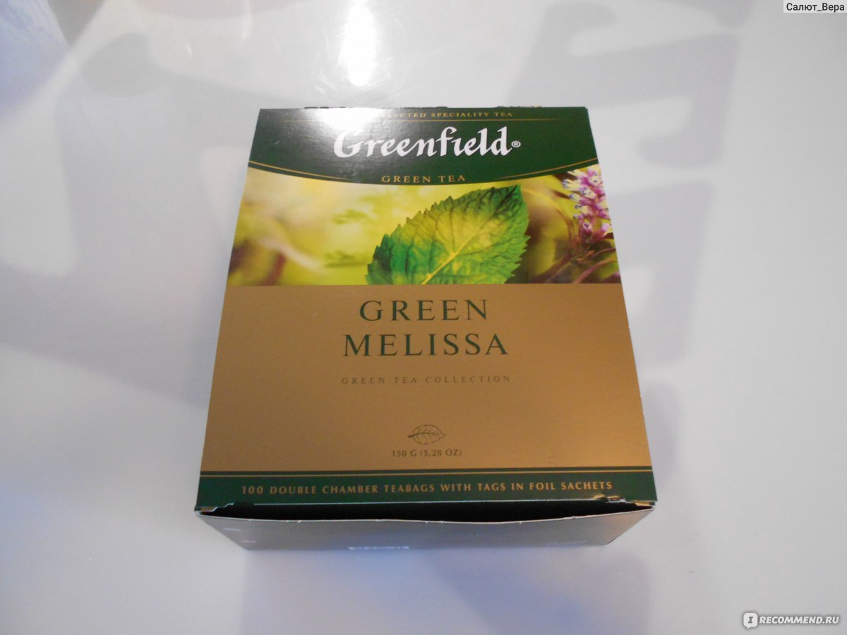 Гринфилд зеленый чай с персиком