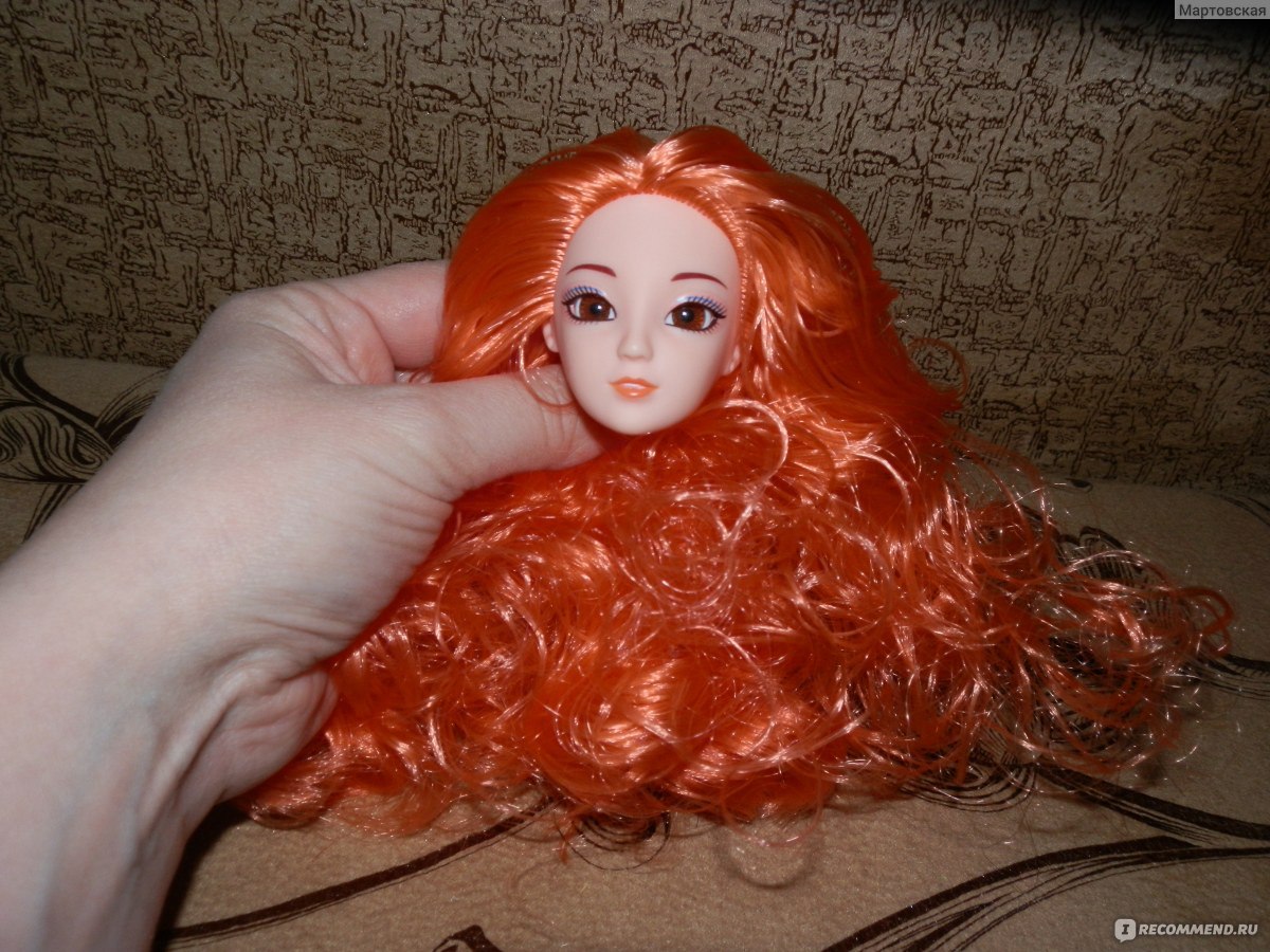 Кукла с рыжими волосами, 29 см