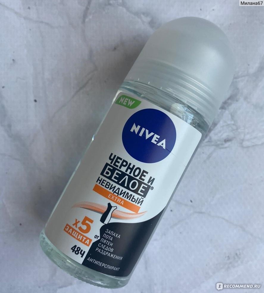 Дезодорант-антиперспирант NIVEA Черное и белое Невидимый Extra - «Nivea ...