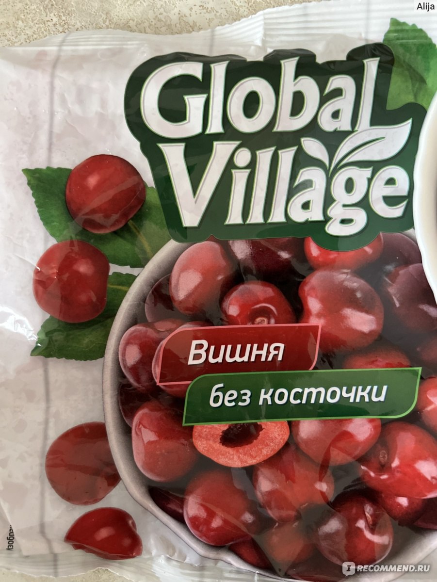 Ягоды замороженные Global Village Вишня - «Теперь когда иду в пятерочку, в  моей корзине всегда лежит замороженная вишня от Global Village. + мои  классные вареники » | отзывы