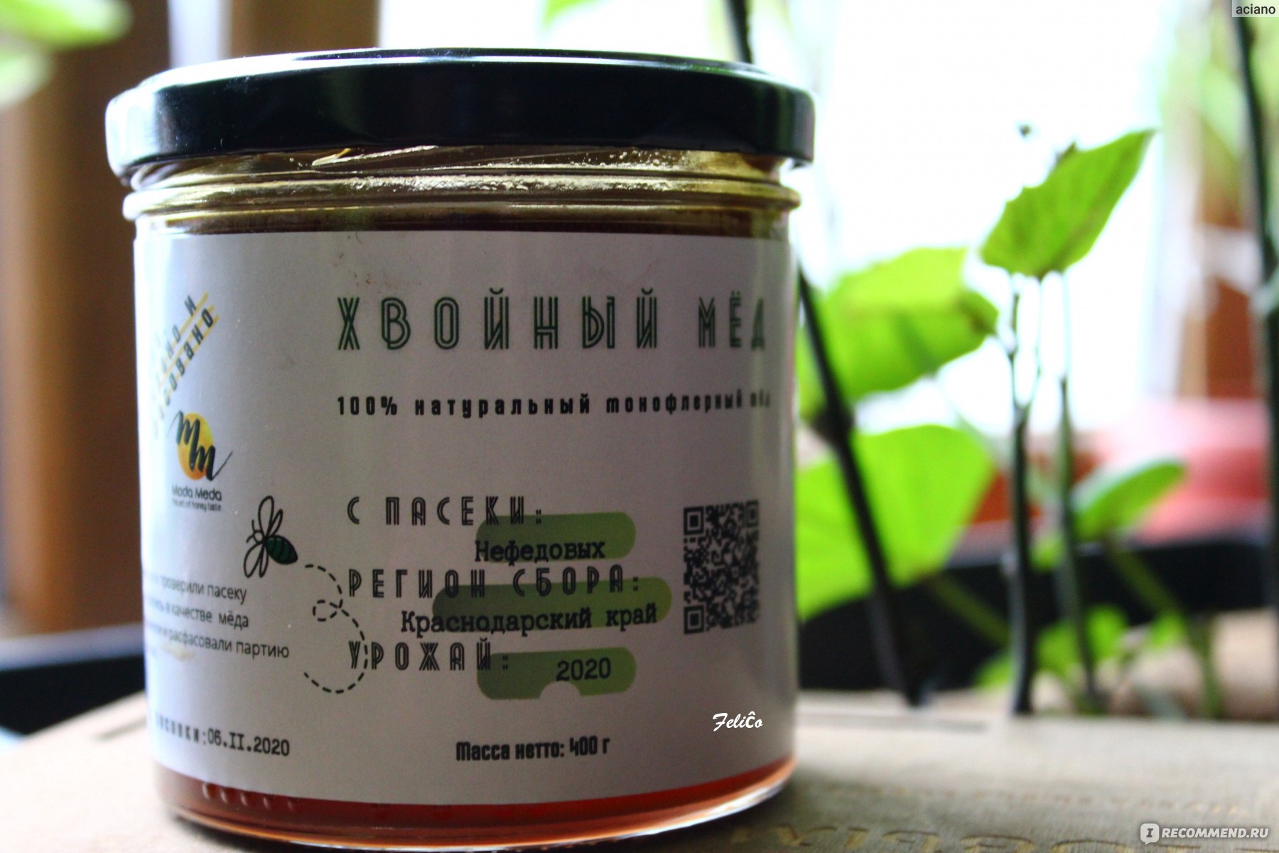 Мёд Moda Meda хвойный - quot;Для тех, кто ищет оригинальные вкусы: хвойный мед.quot; отз