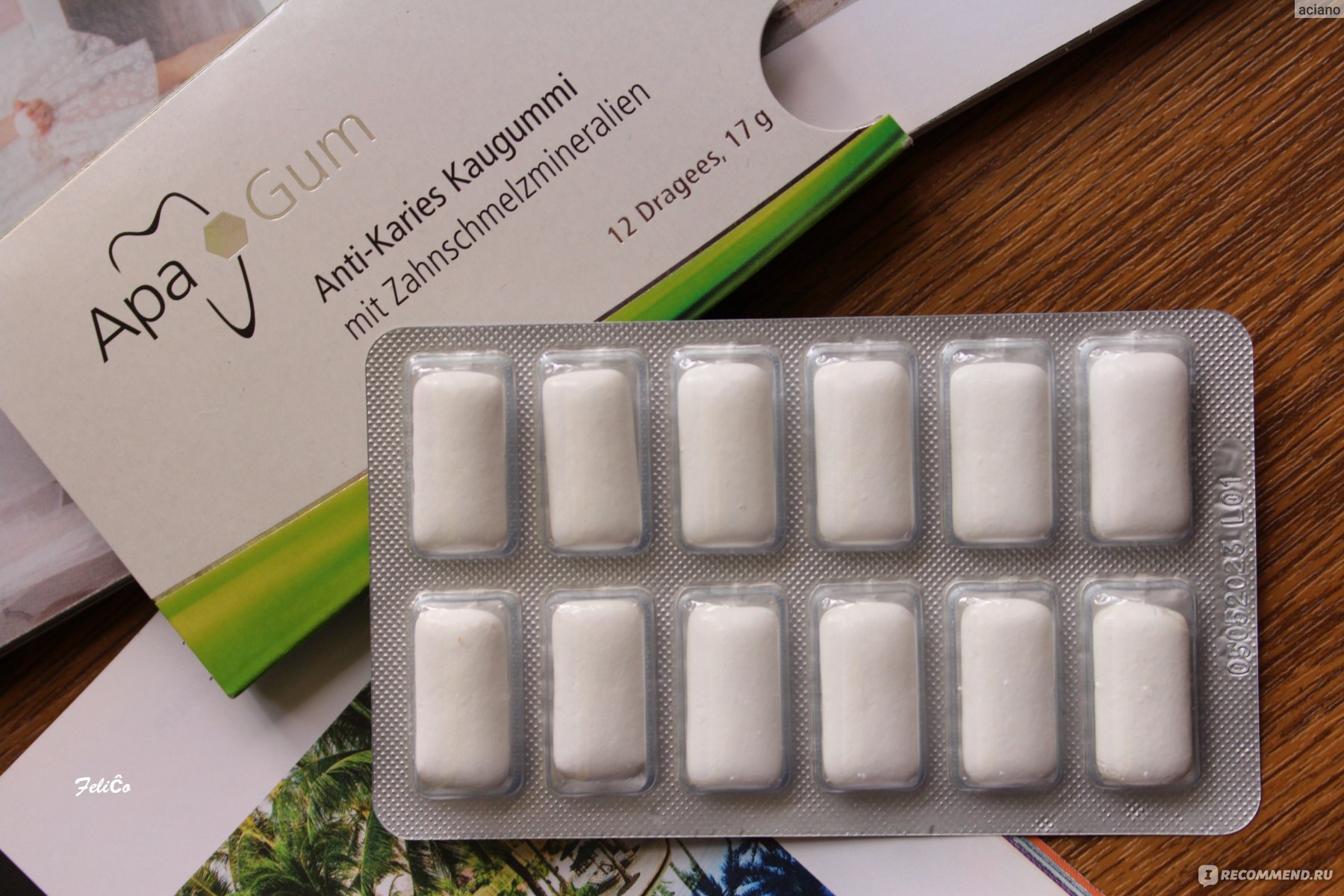 Жевательная резинка ApaCare ApaGum Anti-Karies - «Немецкое качество ...