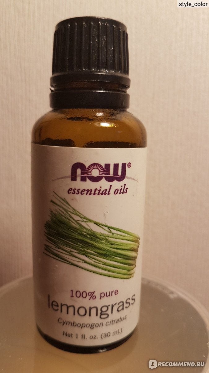 Эфирное масло Now Foods Essential Oils Lemongrass - «Чем пахнет дождь?» |  отзывы