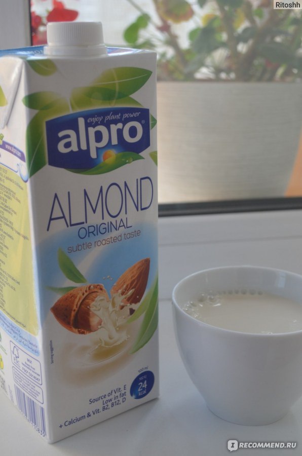 Каша на миндальном молоке alpro