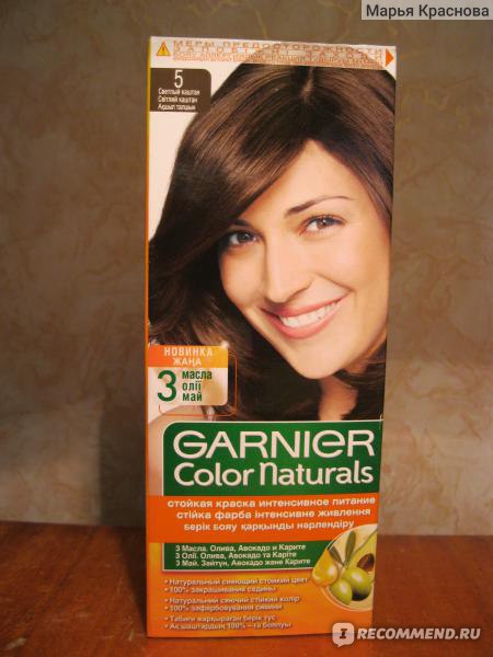 Гарньер краска для волос светло каштановый цвет