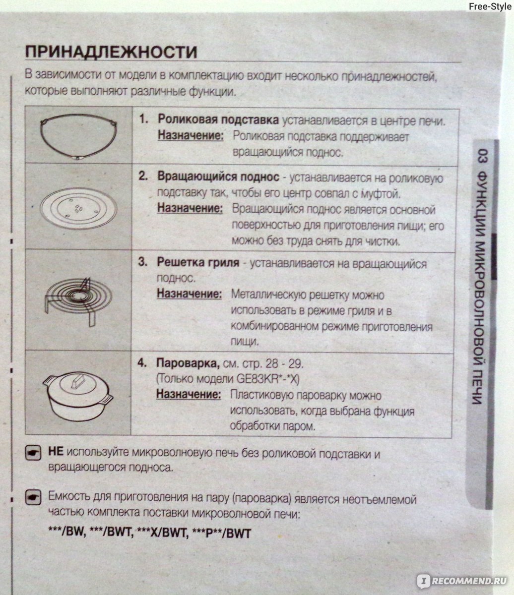 Пароварка для микроволновой печи самсунг