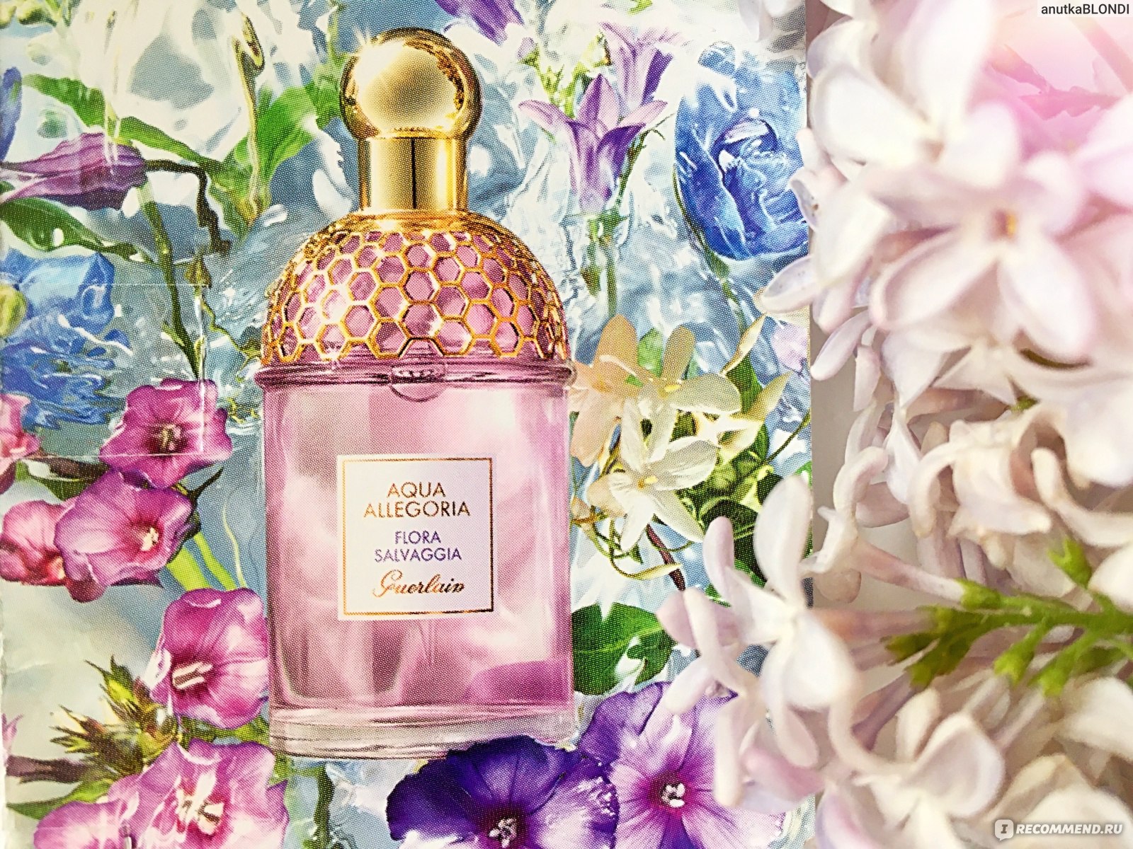 Guerlain Aqua Allegoria Flora Salvaggia - «НОВИНКА 2021 от Guerlain  (ОБНОВЛЕНО)🌿 Aqua Allegoria Flora Salvaggia —> Акватический коктейль из  майских сиреневых цветов » | отзывы