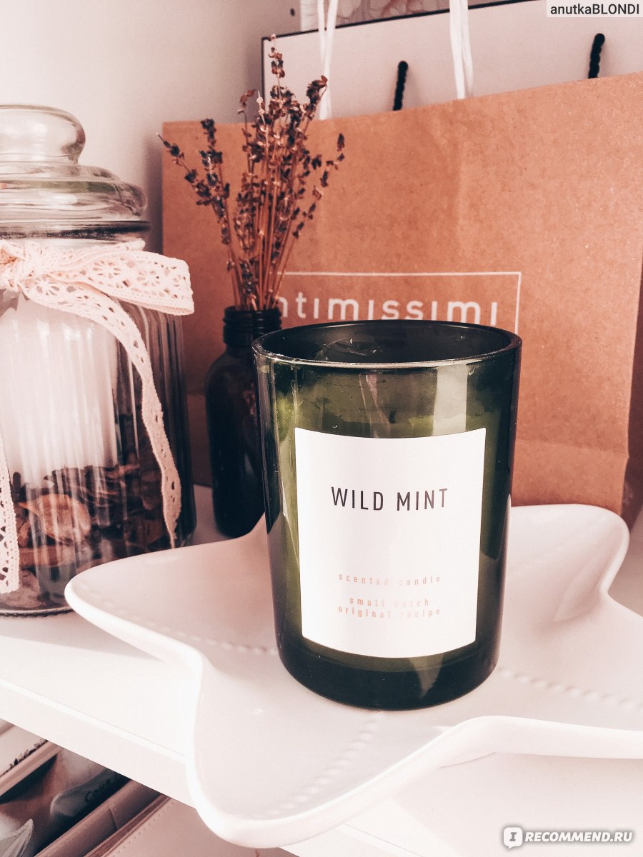 Свеча H&M Wild Mint - «И всё равно я люблю свечи из H&M, не смотря на такой  большой недостаток... | 🌿Свеча H&M 