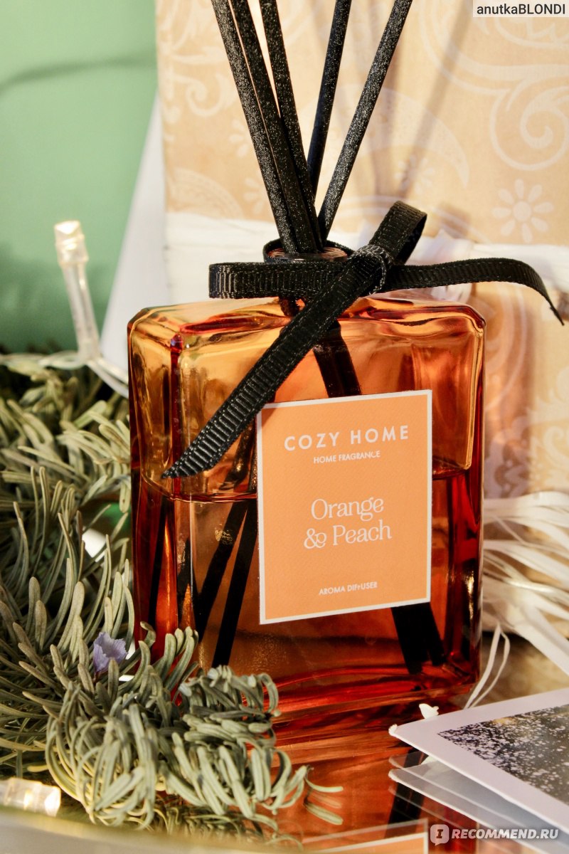 Аромадиффузор для дома Cozy Home Orange & Peach - «Стильный и недорогой  диффузор с Wb. Выбрала аромат «Апельсин & Персик» для создания праздничного  настроения в доме » | отзывы