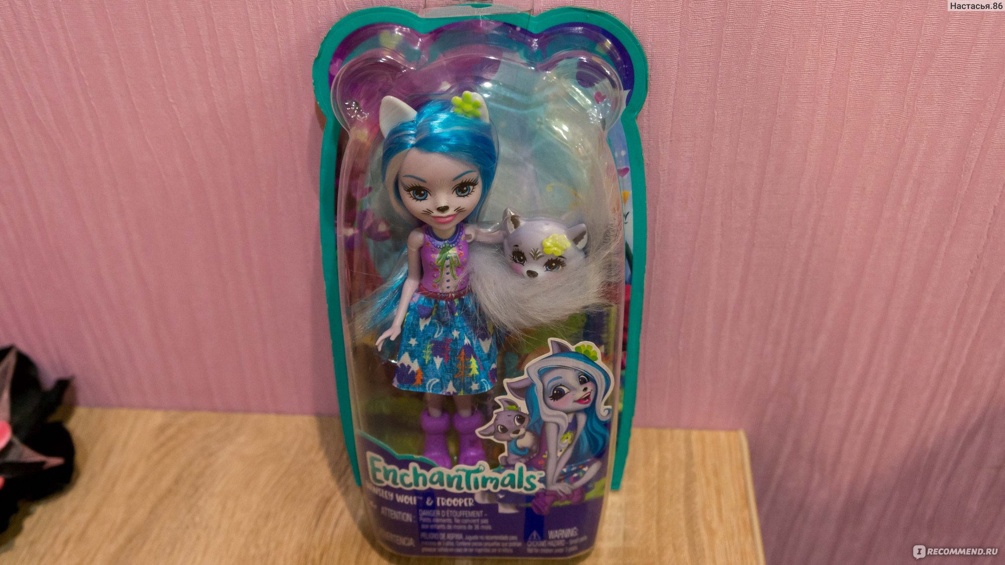 Mattel Кукла Enchantimals с питомцем - Волчица Винсли - « Ребенок с куклой  и милым питомцем с удовольствием играет в ролевые игры. К игрушке интерес  не пропадает, ценник доступный. » | отзывы