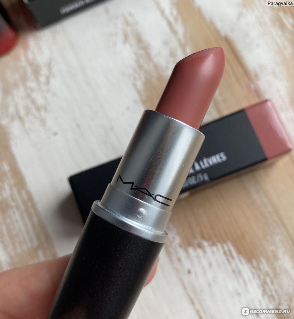 Губная помада MAC Matte Lipstick - «Культовая губная помада MAC Matte  Lipstick в оттенке Velvet Teddy 617. Рассуждаю об аналогах. »