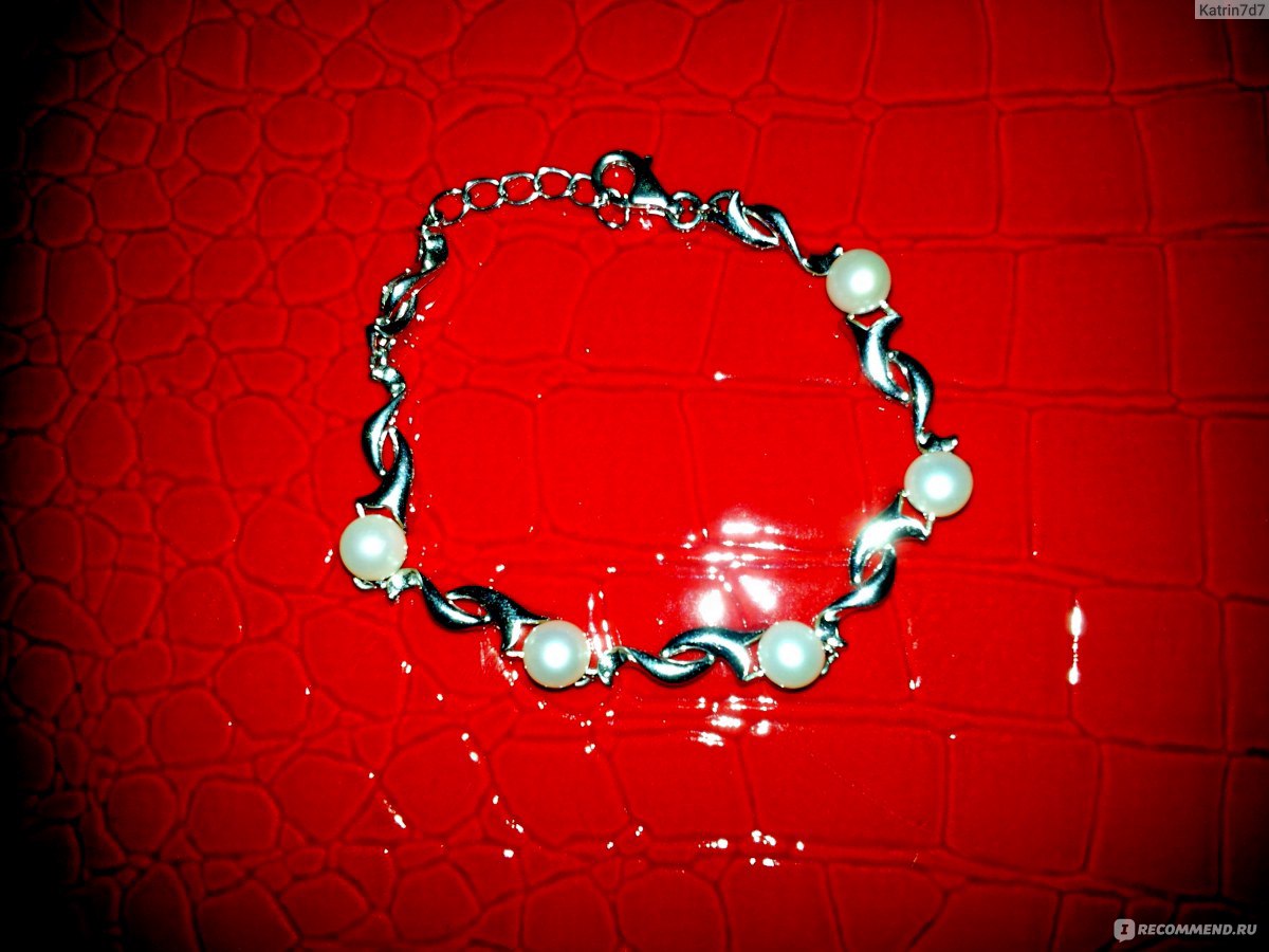 Серебряные браслеты с жемчугом в Санлайт