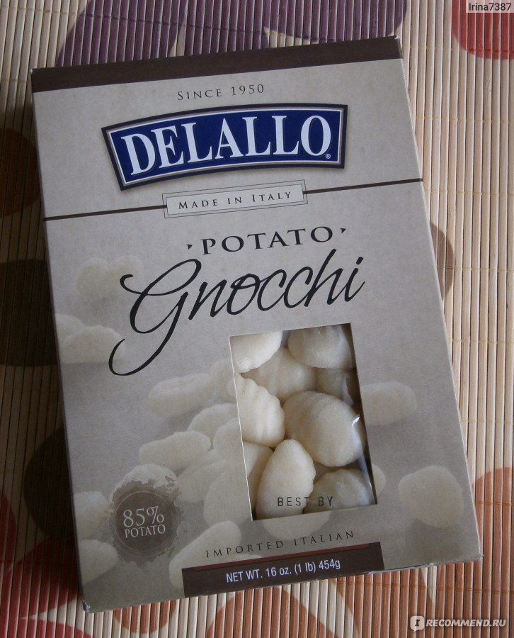 Картофельные ньокки DeLallo Potato Gnocchi фото