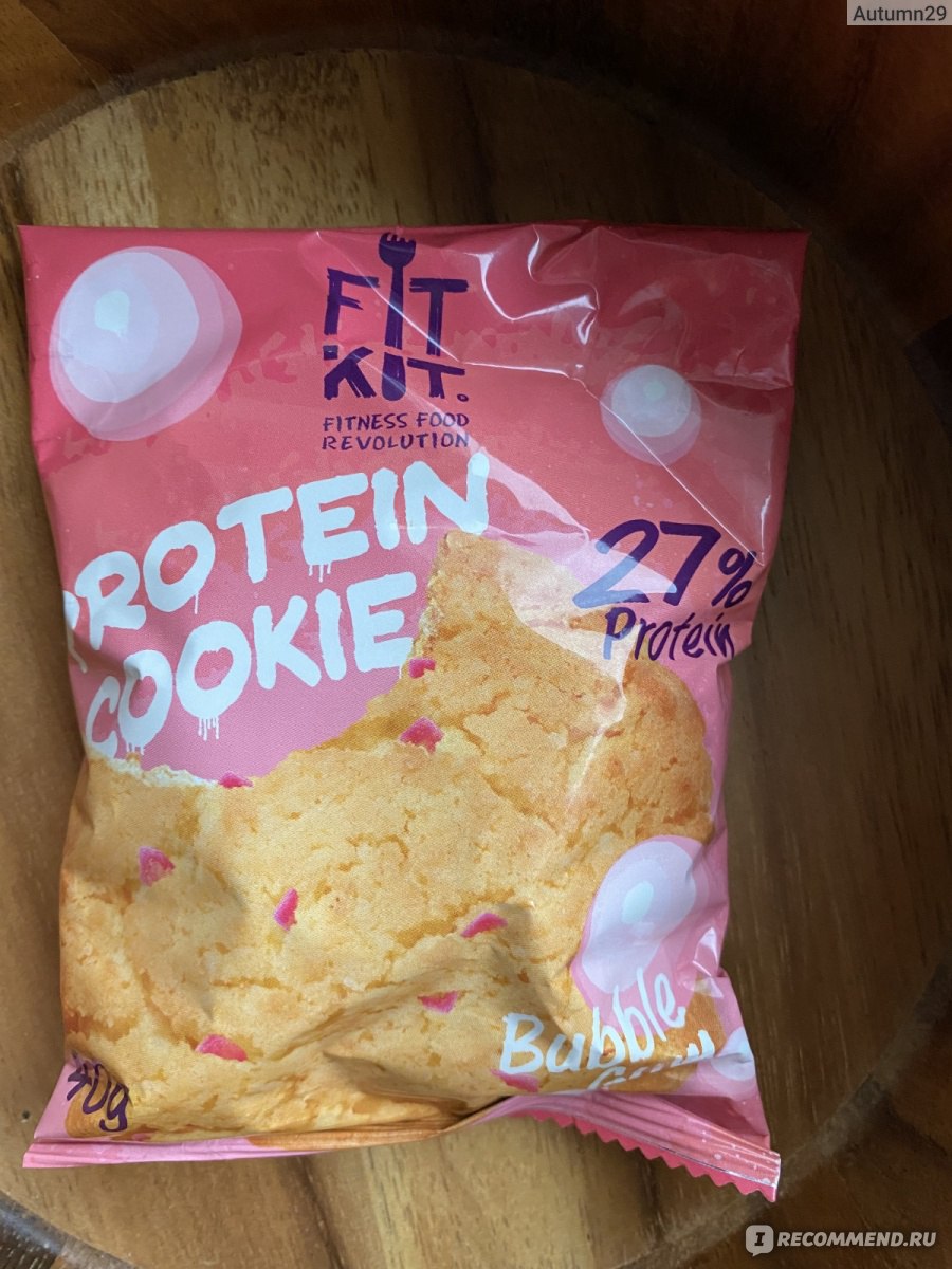 Протеиновое печенье Fit Kit Protein Cookie 