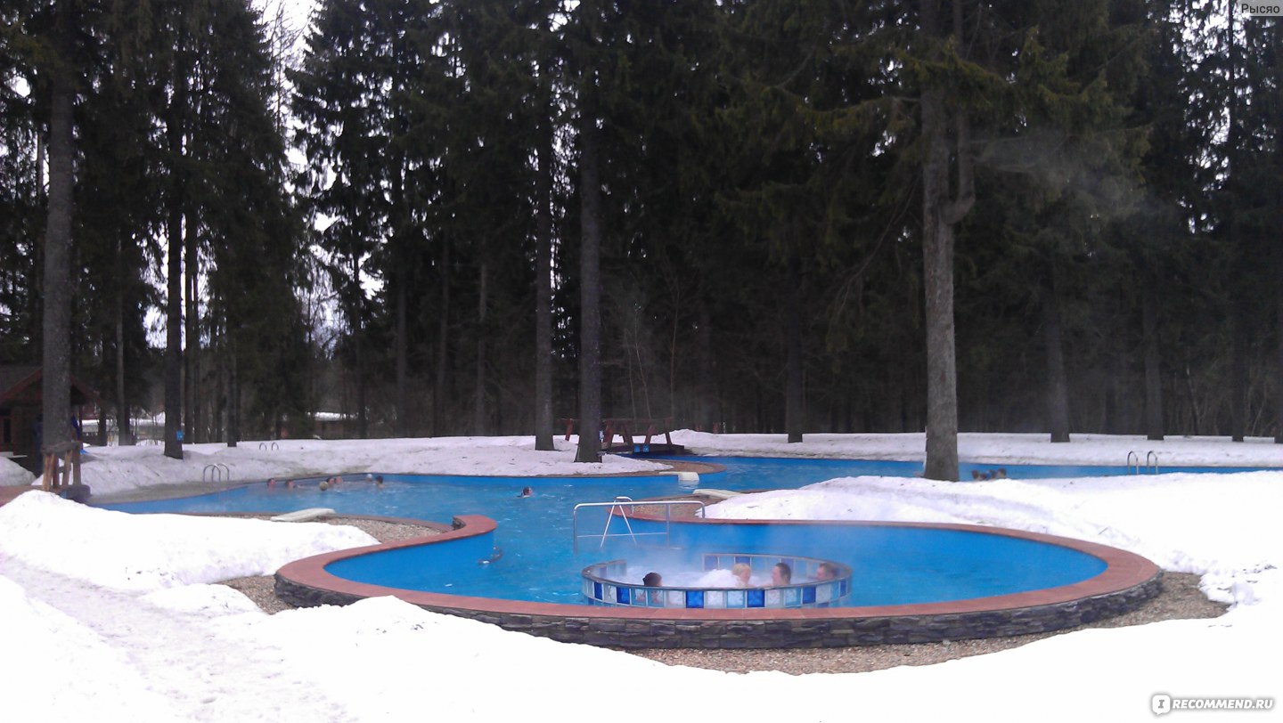 парк отель солнечный бассейн зимой открытый