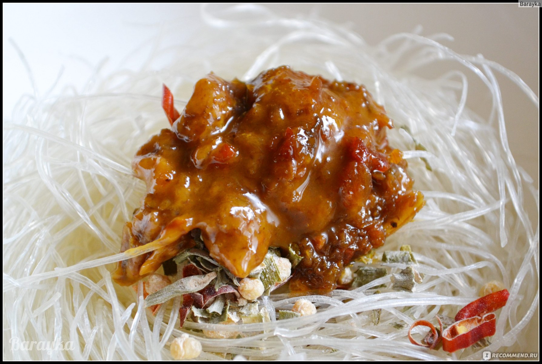 Лапша быстрого приготовления Baijia рисовая с квашеной капустой и рыбой Chenji, 110 г фото