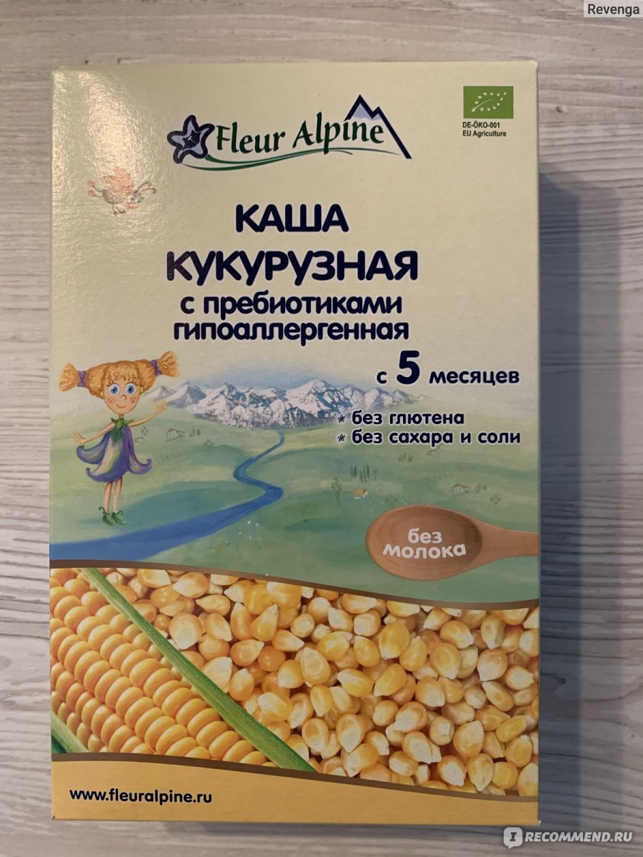 Кукурузная безмолочная каша плюсы