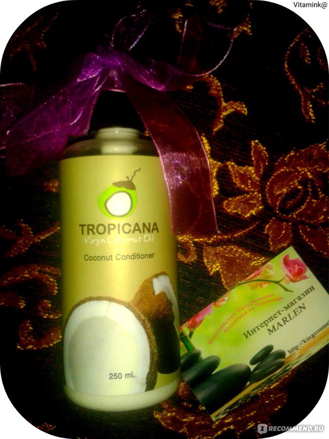 Кокосовый кондиционер для волос tropicana