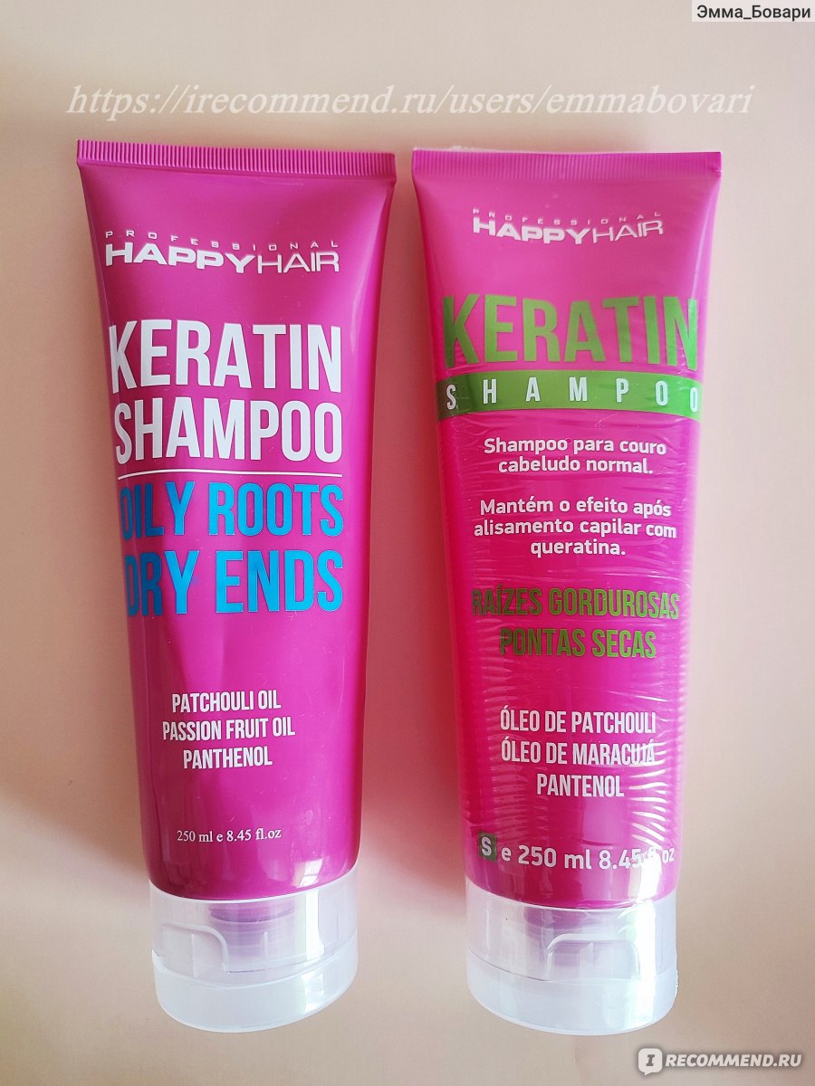 Бессульфатный шампунь Happy Hair Professional Keratin Shampoo - «Мой ...