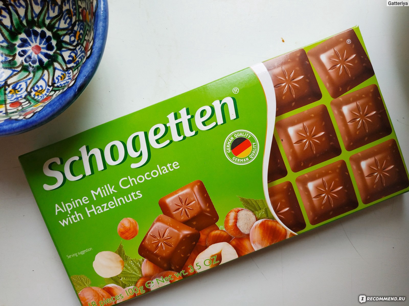 Schogetten Alpine Milk Chocolate with Hazelnuts