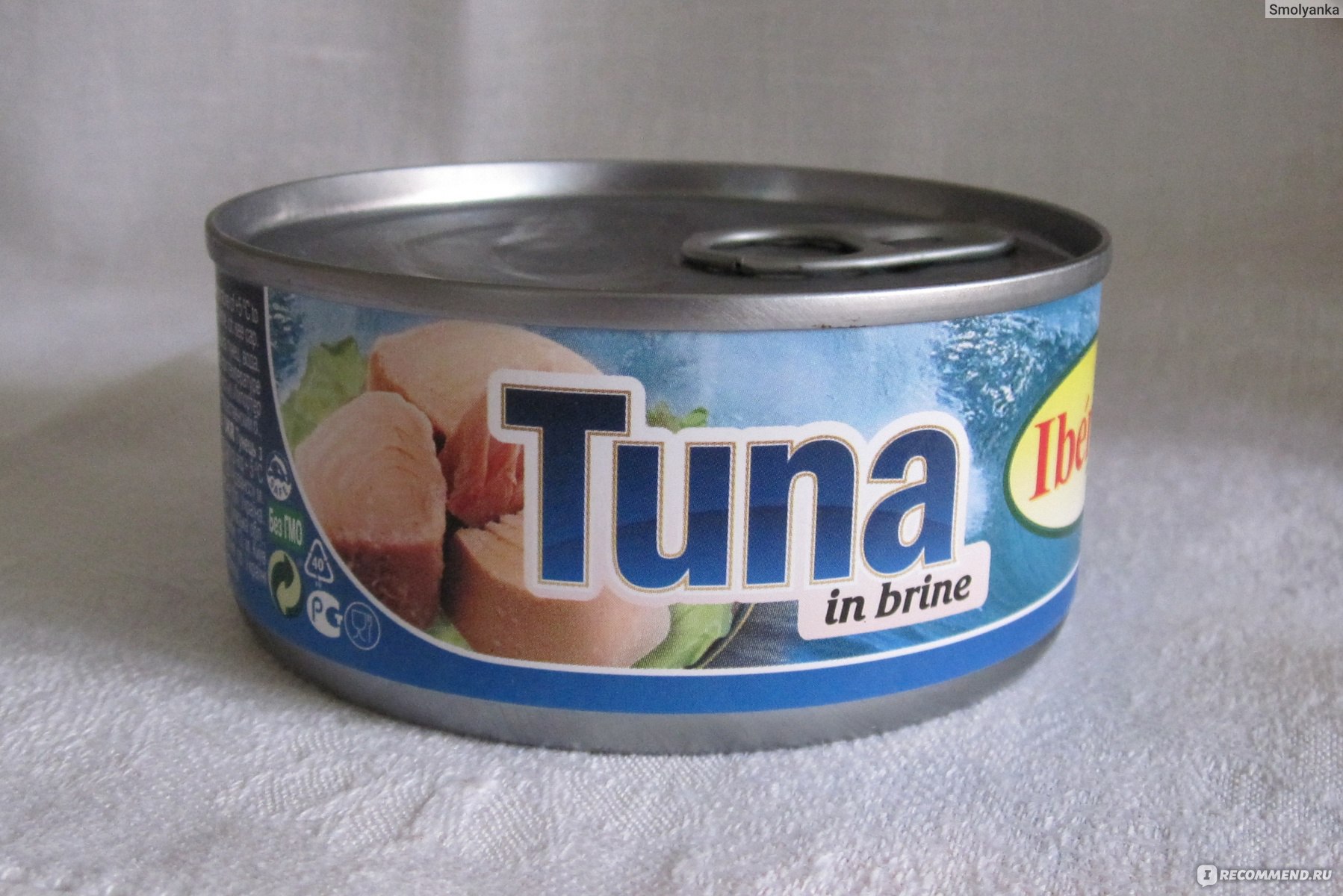 Тунец консервированный Iberica Tuna in Brine - «Отличный тунец для салатов  и соусов! Сбилась со счету, сколько уже было съедено))» | отзывы