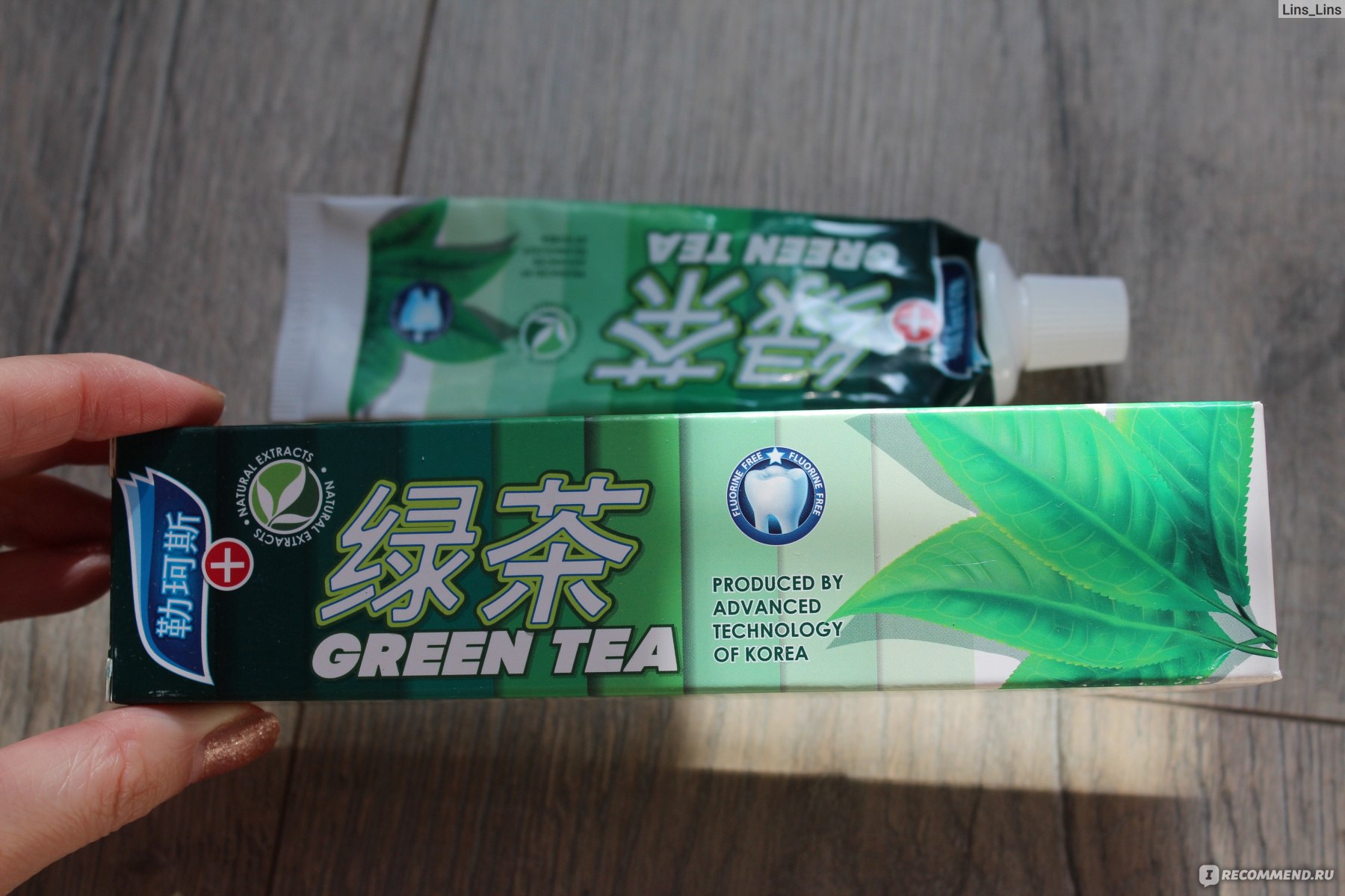 Зубная паста Luxlite Dental Зеленый чай фото