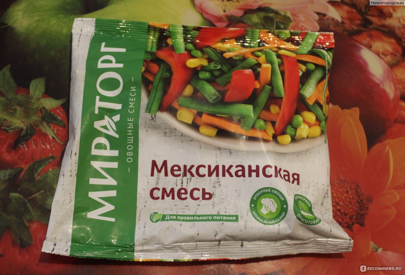 Салат из замороженных овощей