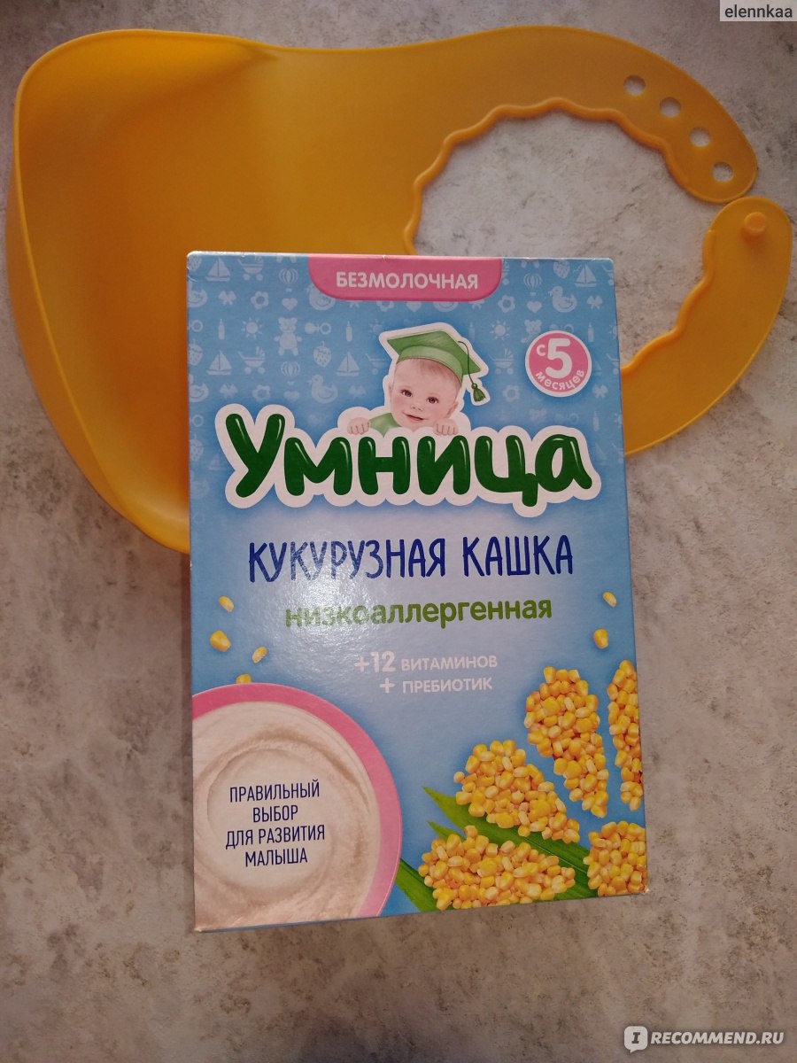 Детская безмолочная каша умница