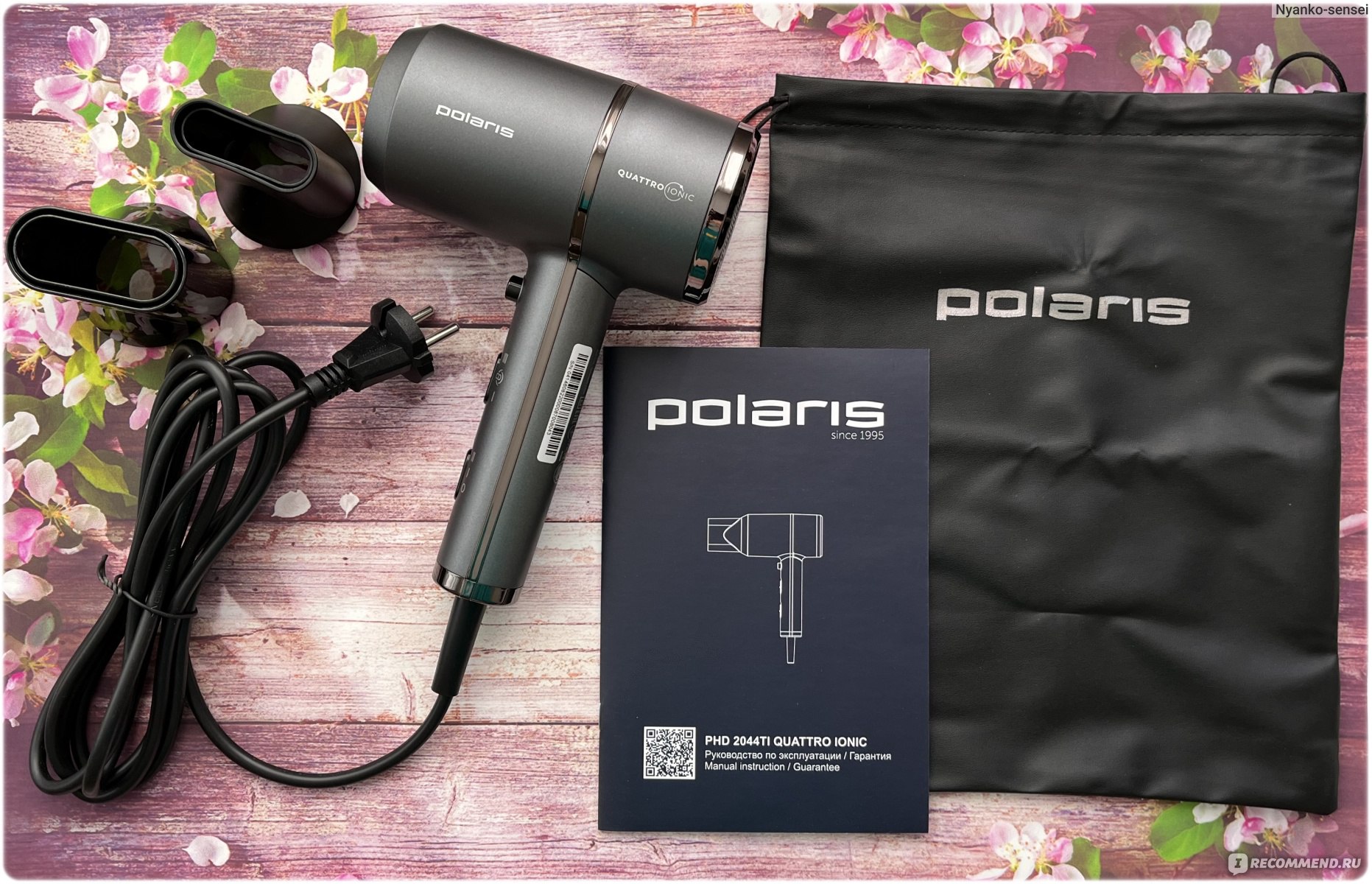 Фен Polaris PHD 2044Ti Quattro lonic - «Легкий фен для ежедневной сушки  тонких длинных волос! Быстро, удобно и без ломкости» | отзывы