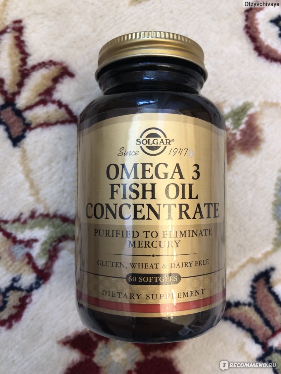 Solgar omega 3 fish oil concentrate капс