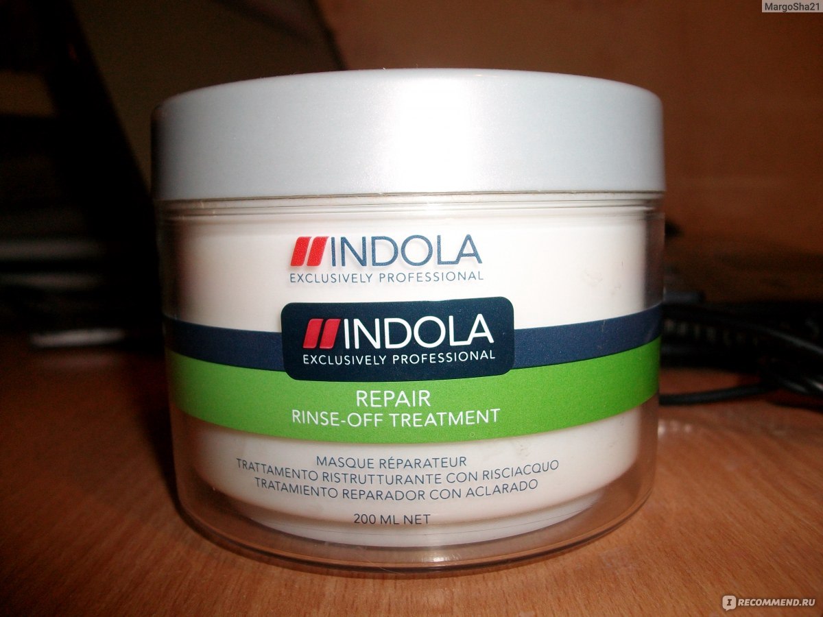 Indola маска восстанавливающая для волос innova repair rinse off treatment